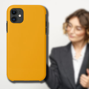 Neon Orange Solid Colour   Classic iPhone 11 Case