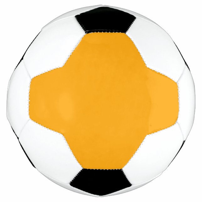 Neon Orange Solid Colour | Classic Soccer Ball (Front)