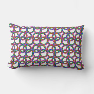 Neon Orbit Lumbar Pillow