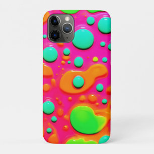 Neon Painting Bubble Art iPhone 11 Pro Case