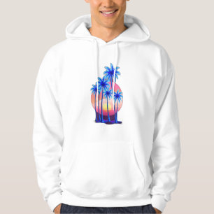 Neon palm trees  hoodie