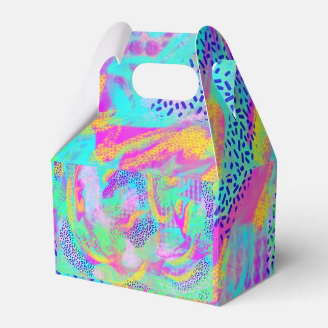 Neon party favour box (Front Side)