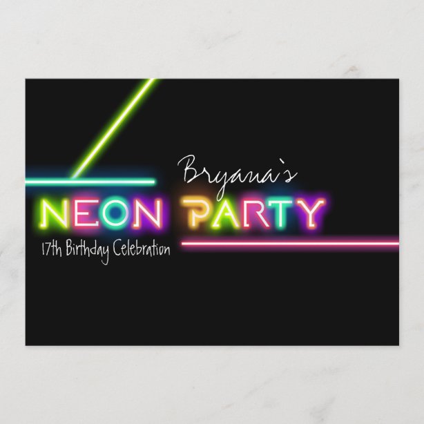 Rave Invitations Zazzle CA