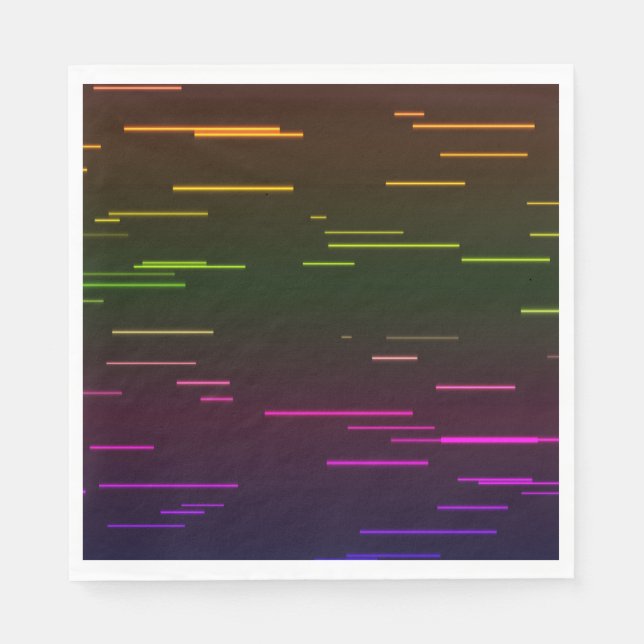 Neon Party Paper Napkins (Front)