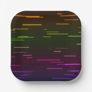 Neon Party Plates   Neon Paper Plates