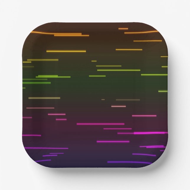 Neon Party Plates | Neon Paper Plates (Front)