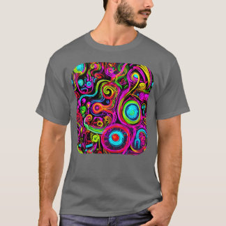 Neon Party Vintage Color Glow girl T-Shirt
