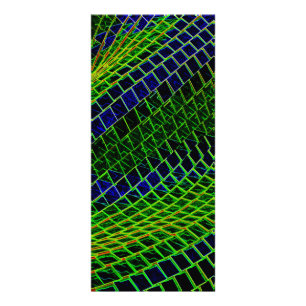 Neon pattern rack card