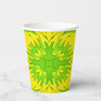Neon Pause Dienstag Edition – Pappbecher grün gelb Paper Cups