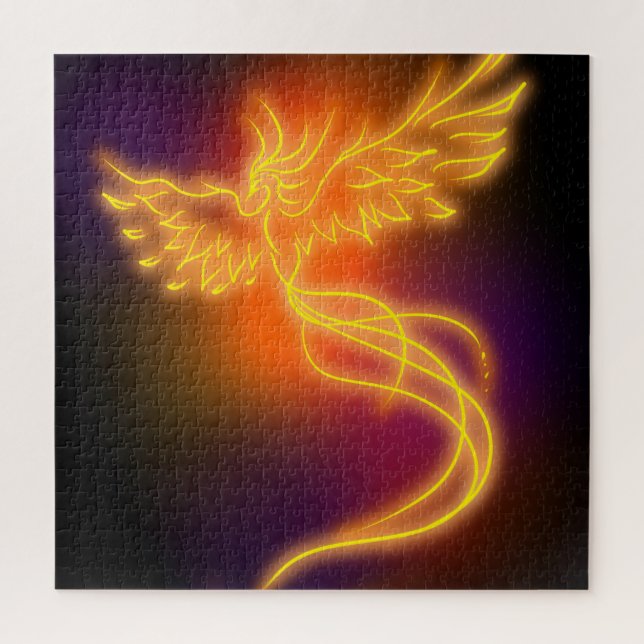 Neon Phoenix Jigsaw Puzzle (Vertical)