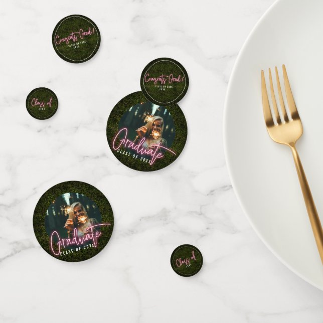 Neon Photo Graduation Confetti (Group)