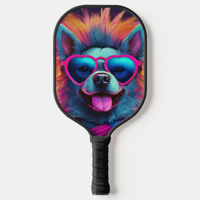 Neon Pickleball Racket Paddle (Front)