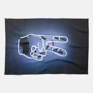 neon piece kitchen towel