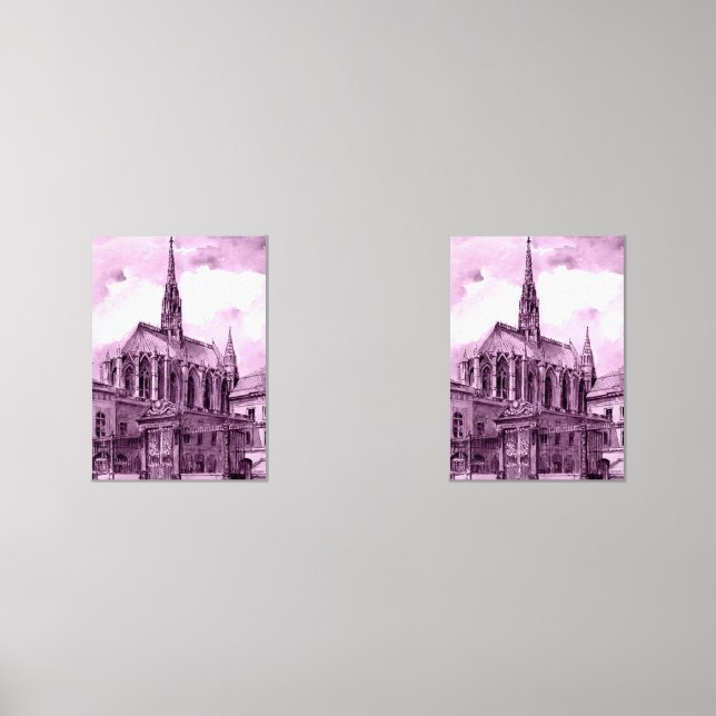 Neon pink and cobalt bridge arcs over a luminous c (Front)