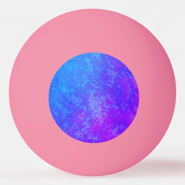 Neon Pink and purple ping pong ball (Front)