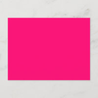 Neon Pink Announcement Postcard – Customizable