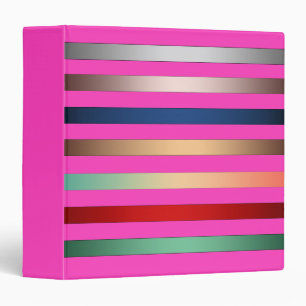 Neon pink binder