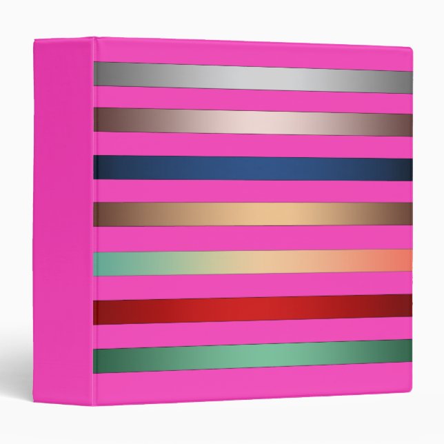 Neon pink binder (Front/Spine)