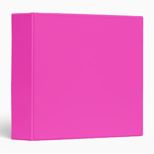 Neon pink binder
