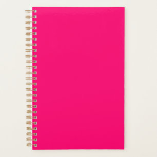 Neon Pink & Black Custom Planner – Stylish