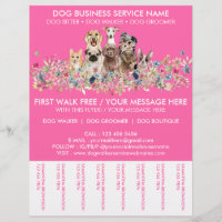 Neon Pink Breeds Dog Walker Service
