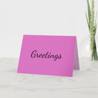 Neon Pink Card