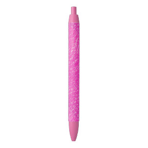 Neon Pink Champagne Pop Bubble Wrap Red Ink Pen