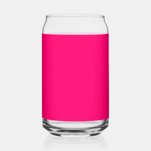 Neon Pink Custom Can Glass – Bulk & Personalized