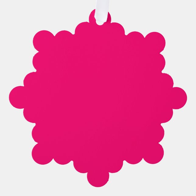 Neon Pink Custom Ornament – Personalized Decor Card (Front)