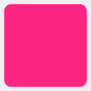Neon Pink Customizable Sticker – Bold & Vibrant