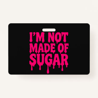 Neon Pink Drip Badge (Black) – Customizable
