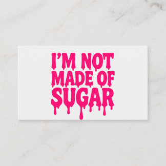 Neon Pink Drip Quote Business Card – Customizable