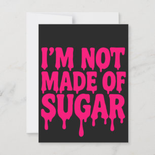 Neon Pink Drip Quote Postcard (Black) – Customize