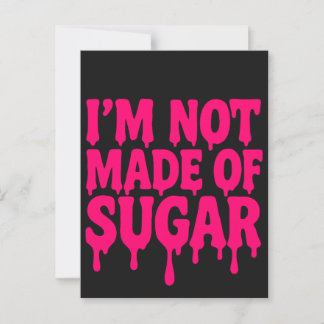 Neon Pink Drip Quote Postcard (Black) – Customize