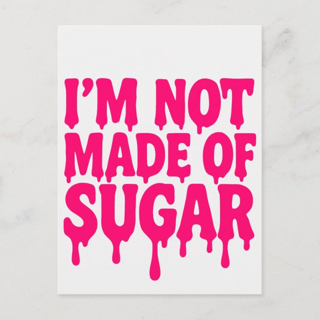 Neon Pink Drip Quote Postcard – Customizable (Front)