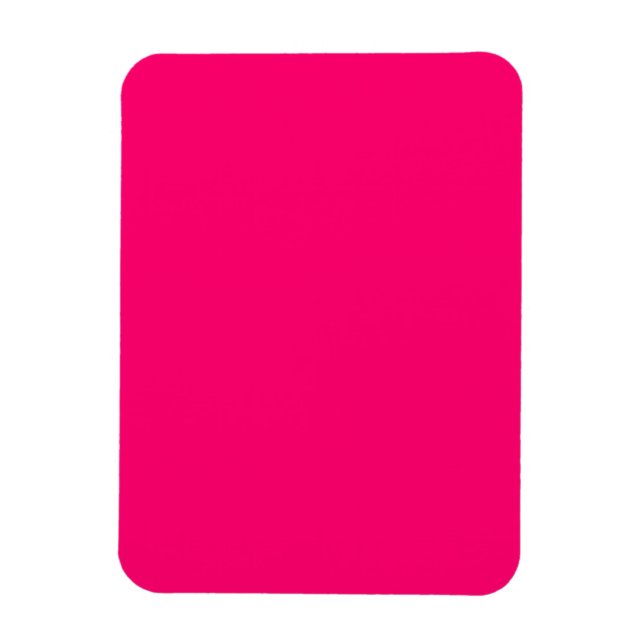 Neon Pink Flexible Photo Magnet – Customizable (Vertical)