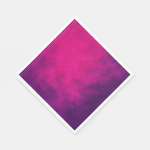 Neon Pink Gradient Party Napkin – Customizable