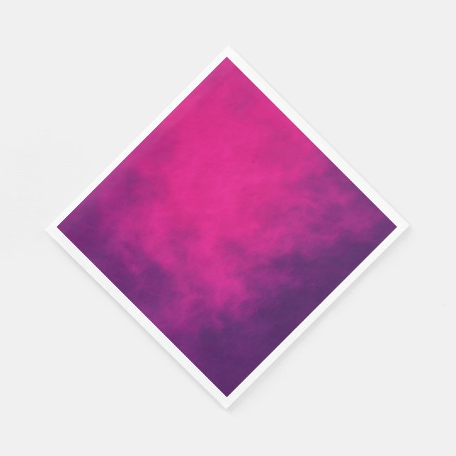 Neon Pink Gradient Party Napkin – Customizable (Corner)