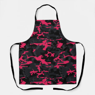 Neon Pink Highlights Camo Apron
