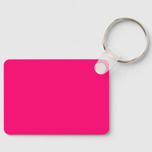 Neon Pink Keychain – Customizable Tag