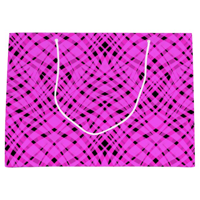 neon pink large gift bag (Front)