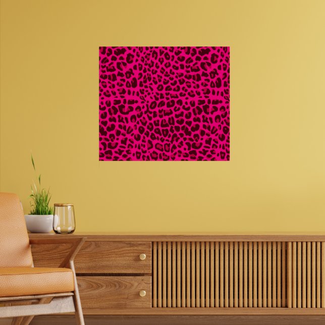 Neon pink leopard print pattern | Zazzle