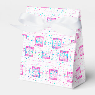 Neon Pink Love Forever Valentine Stamp Favor Box