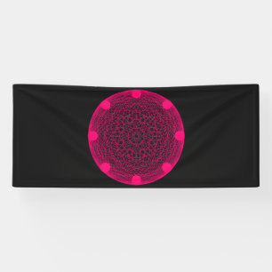 Neon Pink Mandala Bold Event Banner – Customizable