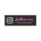 Neon Pink Minimalist Follow Social Media & QR Code