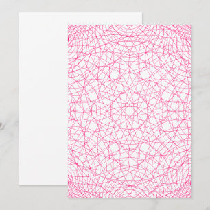 Neon Pink Modern Geometric Invitation – Customize