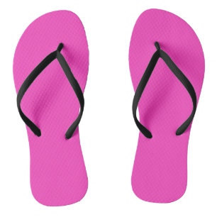 Neon pink , neon flip flops