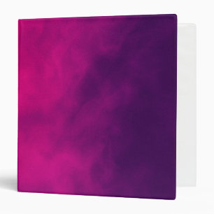 Neon Pink Smoke 3-Ring Binder – Customizable