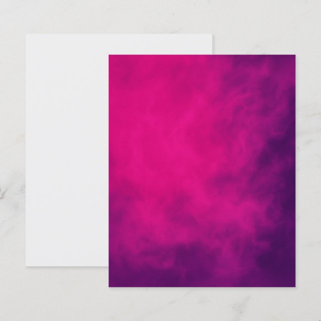 Neon Pink Smoke Custom Paper Sheet (Front/Back)