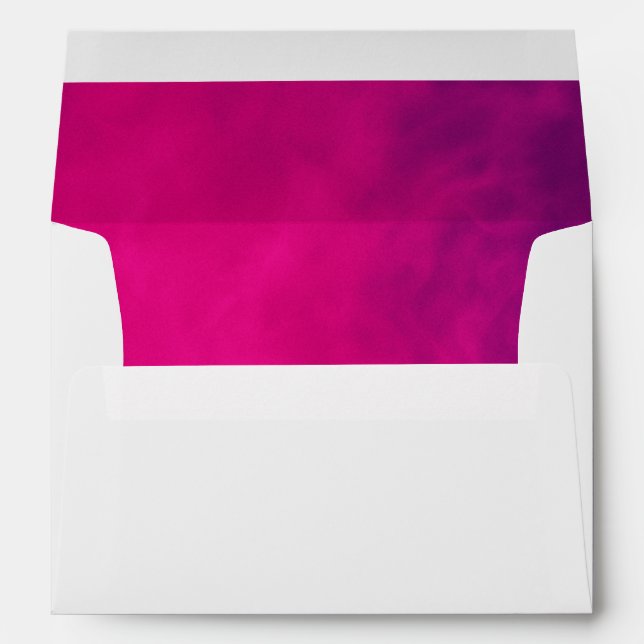 Neon Pink Smoke Envelope Liner – Customizable (Back (Bottom))